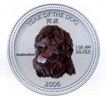 chinese lunar year of the dog 2006 coin Newfoundland