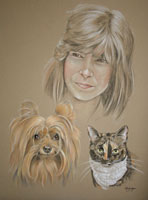 portraits of people and pets