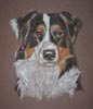 australian shepherd dog charm