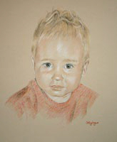 pastel portrait of Fred