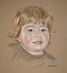 pastel portraits of children - Angus