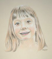 pastel portrait of charlotte