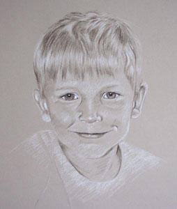 pastel portraits of children - Timothy