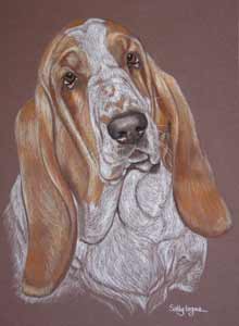 pastel portrait of Fleur