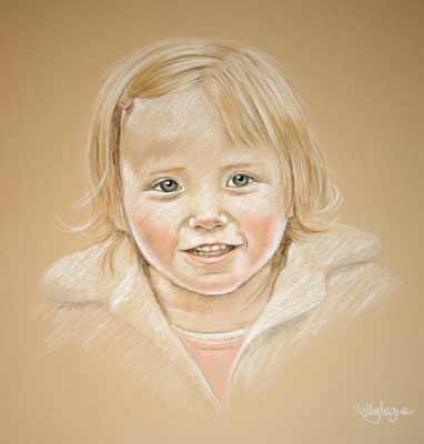 pastel portrait of Amber