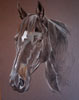 pastel portrait of Ashlands dark prince - black horse