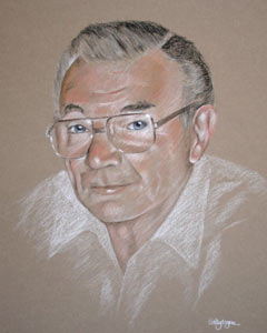 Pastel Portrait of Albert Blaney