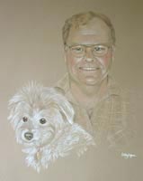 porrtraits of people and pets - Bruce and Pup